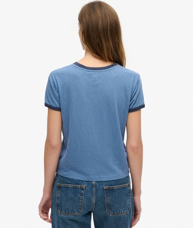 Superdry Athletic Essentials Beach Graphic Ringer T-Shirt