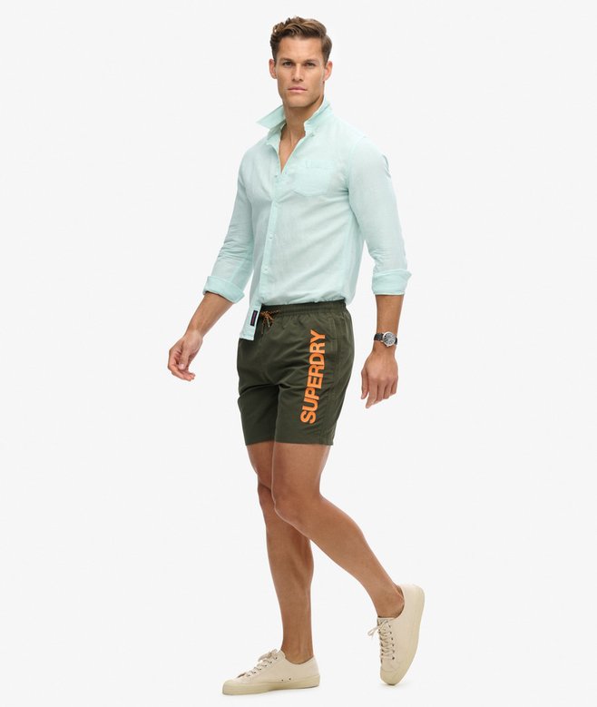 Superdry Bañador De 43 2 Cm De Material Reciclado Con Gráfico Deportivo