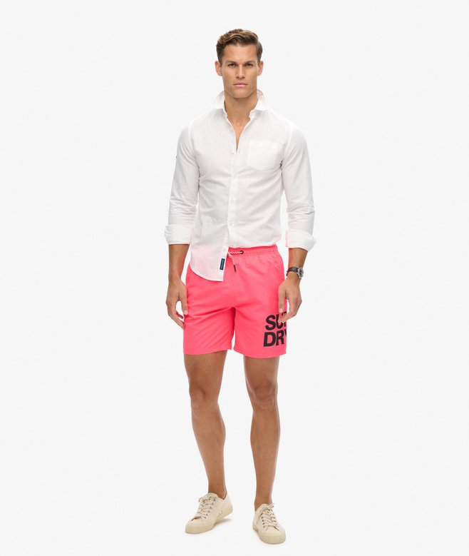 Superdry Bañador Sportswear De 43 2 Cm Con Logo De Material Reciclado