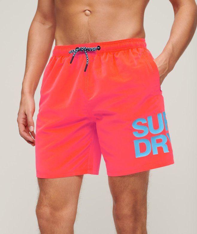 superdry Bañador Sportswear de 43 2 cm con logo de material reciclado