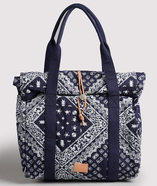 Superdry Bolso Tote Unisex Con Parte Superior Enrollable Y Logotipo Vintage Logo Tangled