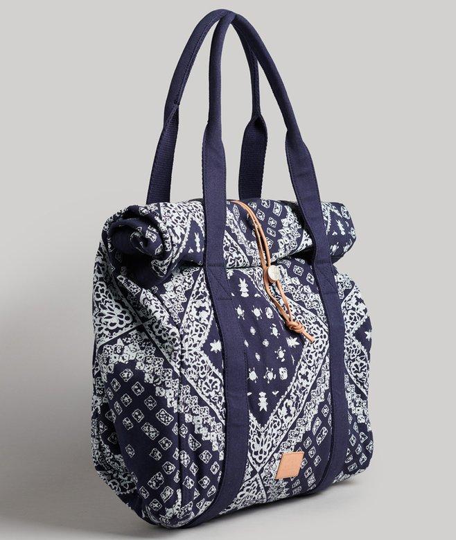 Superdry Bolso Tote Unisex Con Parte Superior Enrollable Y Logotipo Vintage Logo Tangled