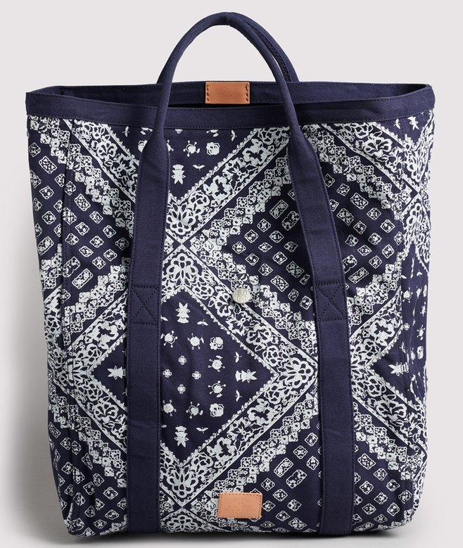superdry Bolso tote unisex con parte superior enrollable y logotipo Vintage Logo Tangled