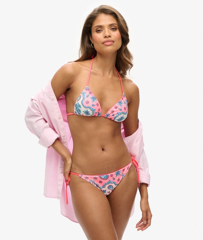 superdry Braguita de bikini atada en los laterales de corte atrevido