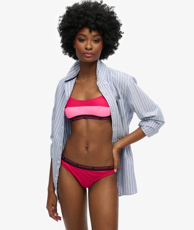 superdry Braguita de bikini elástica de corte atrevido