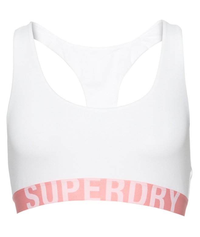 Superdry Bralette Corto De Algodón Orgánico Con Logotipo Grande