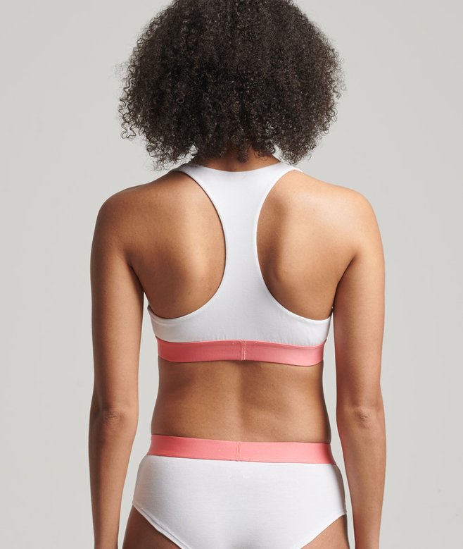 Superdry Bralette Corto De Algodón Orgánico Con Logotipo Grande