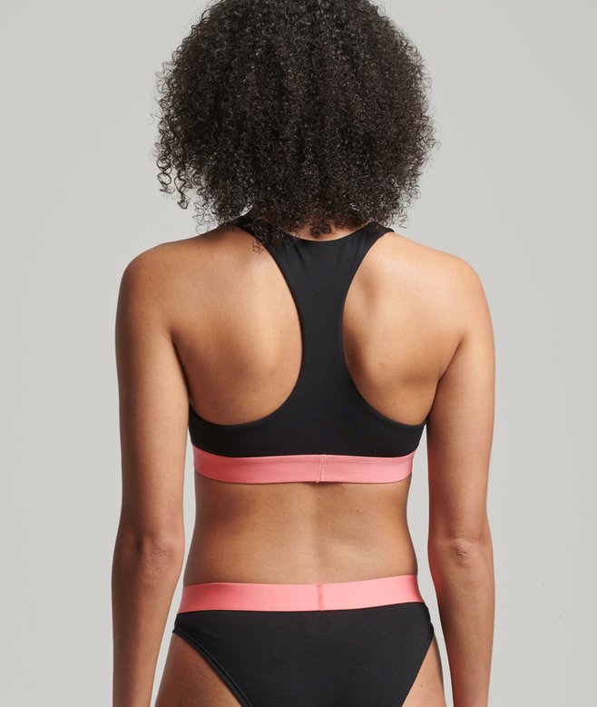 Superdry Bralette Corto De Algodón Orgánico Con Logotipo Grande