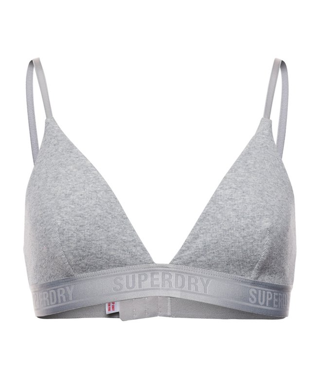 Superdry Bralette De Canalé De Algodón Orgánico De Triángulos