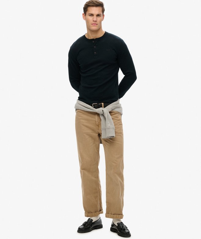 Superdry Camisa Con Media Botonadura Y Logotipo Vintage Logo Bordado