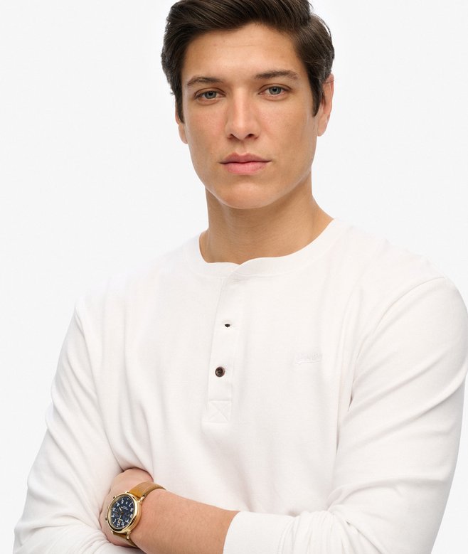 Superdry Camisa Con Media Botonadura Y Logotipo Vintage Logo Bordado