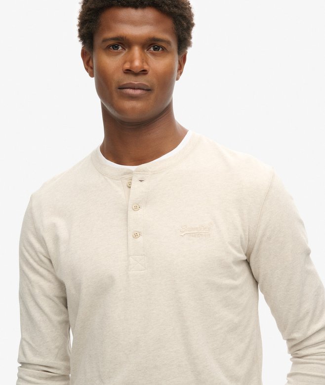 Superdry Camisa Con Media Botonadura Y Logotipo Vintage Logo Bordado