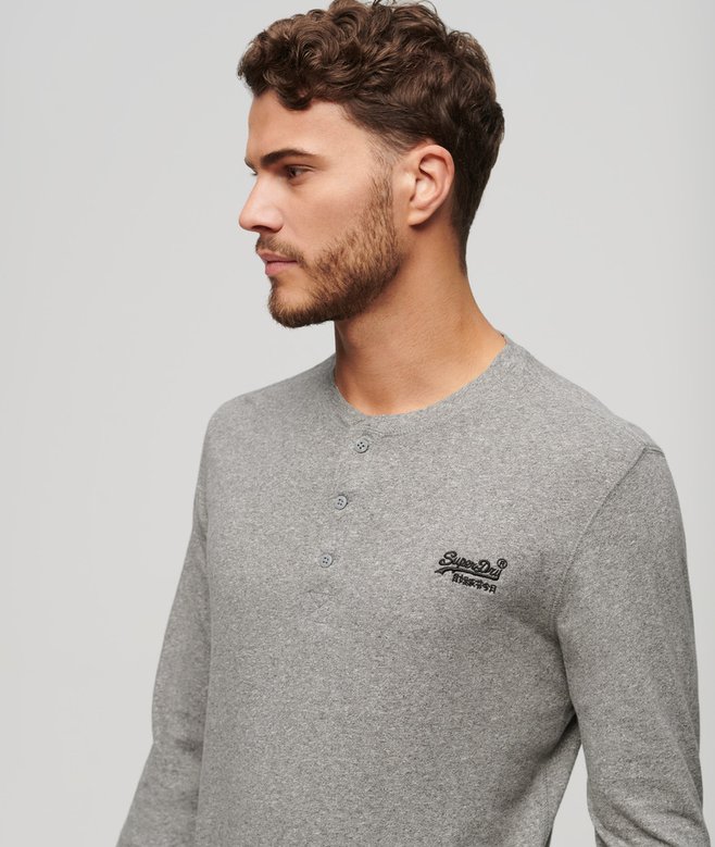 Superdry Camisa Con Media Botonadura Y Logotipo Vintage Logo Bordado