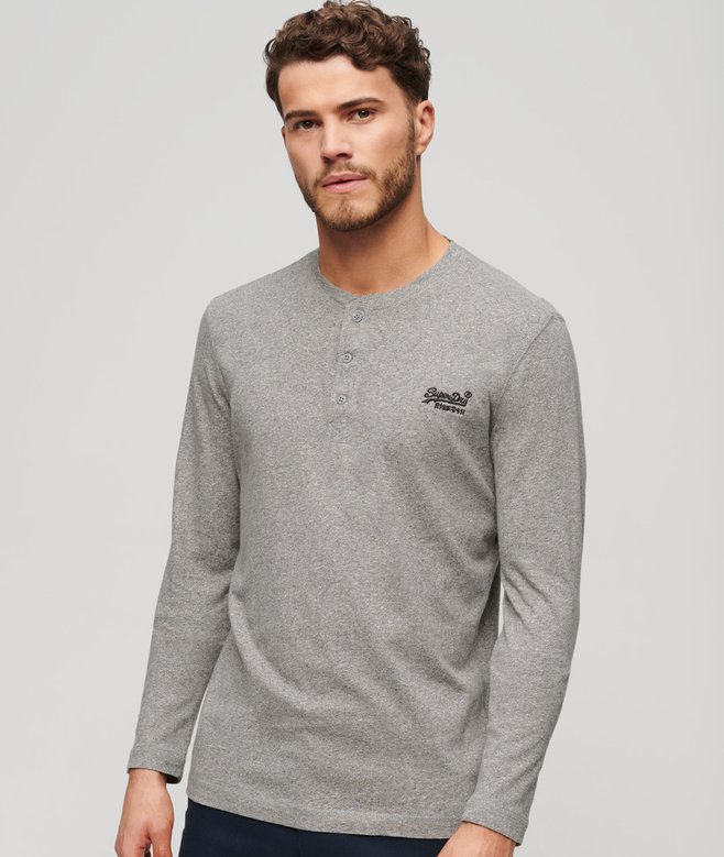 superdry Camisa con media botonadura y logotipo Vintage Logo bordado