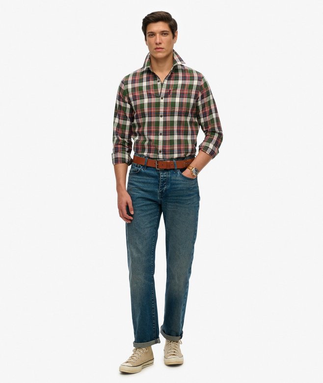 Superdry Camisa De Algodón Orgánico A Cuadros Vintage