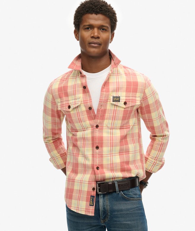 superdry Camisa de algodón orgánico a cuadros Worker