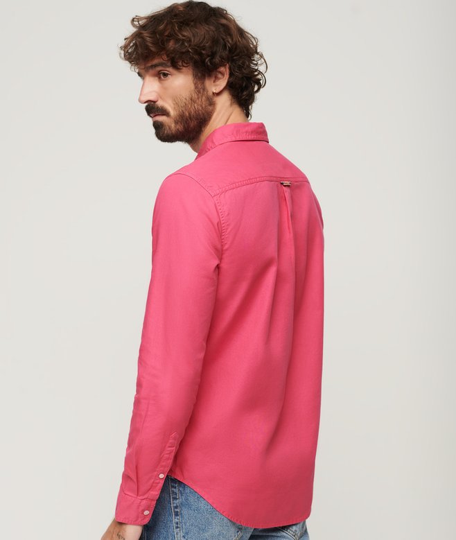 Superdry Camisa De Algodón Orgánico De Manga Larga Sobreteñida