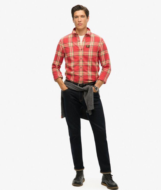 Superdry Camisa De Leñador De Algodón De Manga Larga
