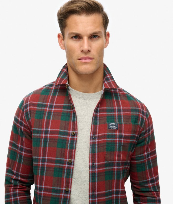 Superdry Camisa De Leñador De Algodón De Manga Larga