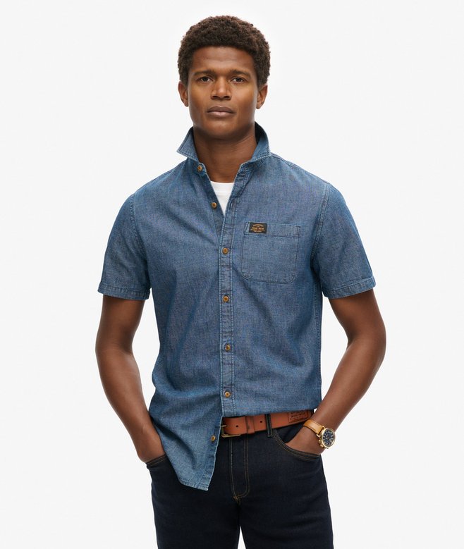 superdry Camisa de manga corta con logotipo Vintage Logo Loom