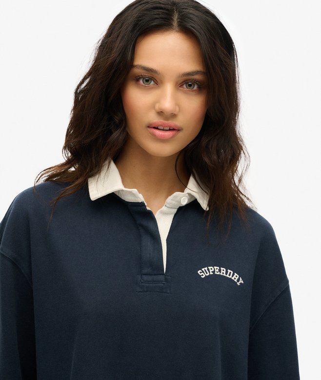 Superdry Camisa De Rugby Con Estampado Gráfico Athletic Essentials