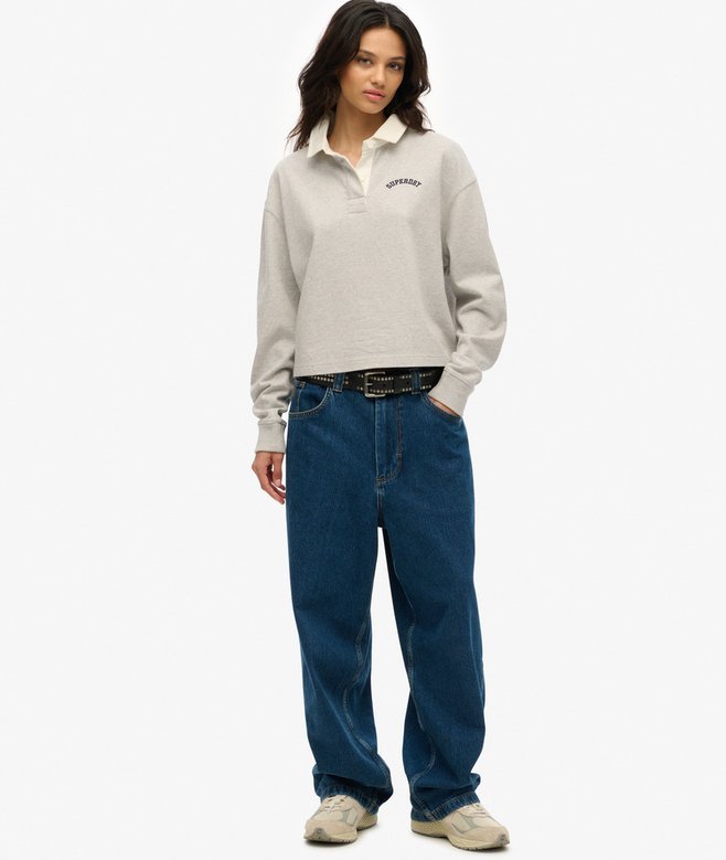 Superdry Camisa De Rugby Con Estampado Gráfico Athletic Essentials