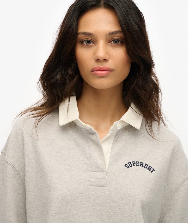 Superdry Camisa De Rugby Con Estampado Gráfico Athletic Essentials