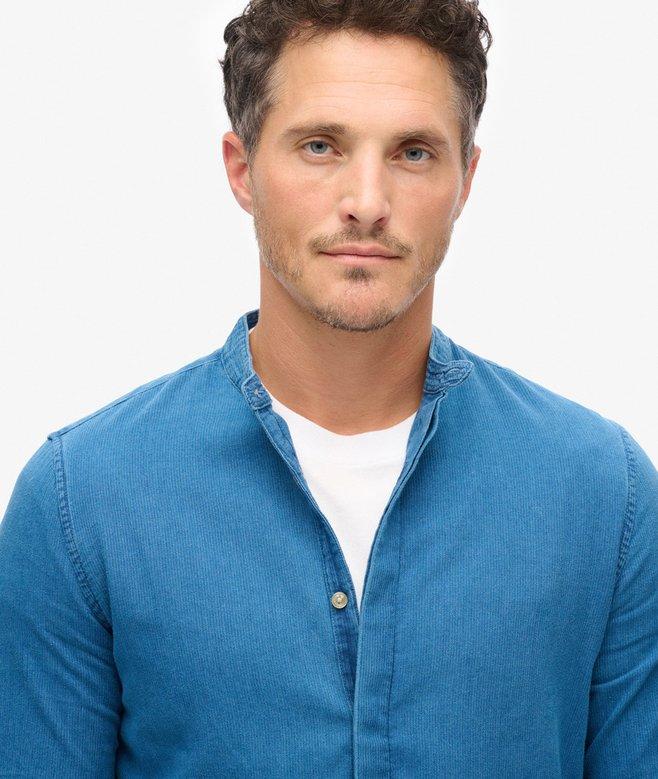Superdry Camisa índigo Con Cuello Panadero Merchant Store