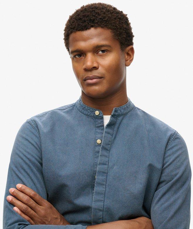 Superdry Camisa índigo Con Cuello Panadero Merchant Store