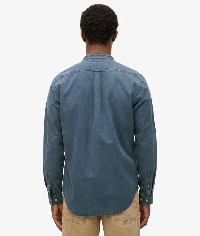 Superdry Camisa índigo Con Cuello Panadero Merchant Store