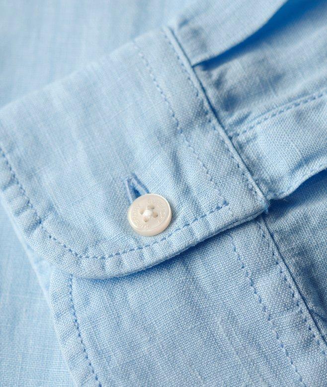 Superdry Camisa Informal De Lino Con Corte Boyfriend