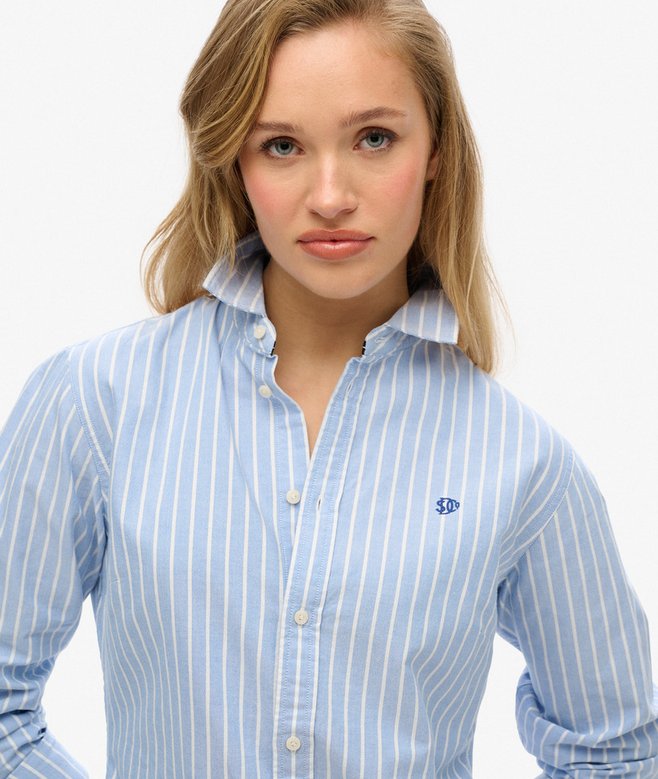 Superdry Camisa Oxford De Corte Ajustado Y Manga Larga