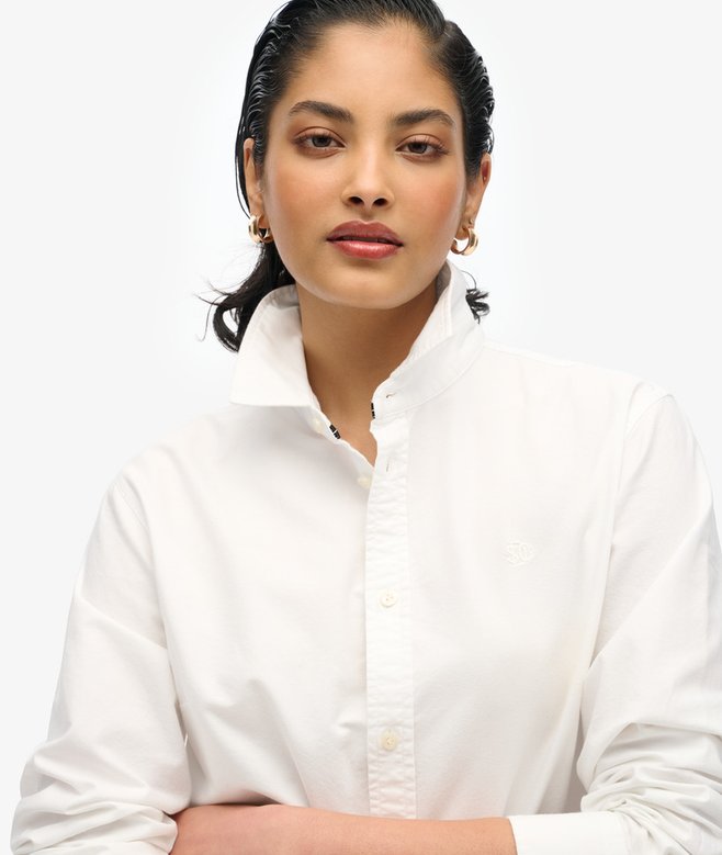 Superdry Camisa Oxford De Corte Ajustado Y Manga Larga