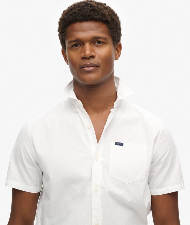 Superdry Camisa Oxford De Manga Corta Premium University