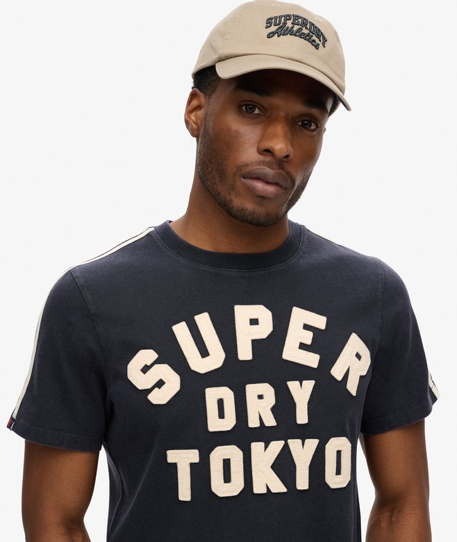 Superdry Camiseta A Rayas Con Logotipo Vintage Logo Athletic
