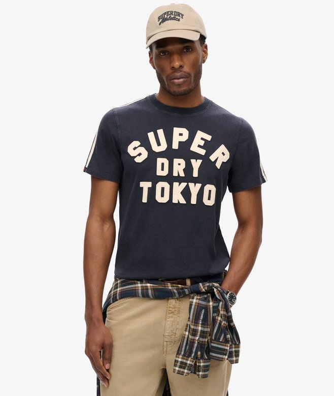 superdry Camiseta a rayas con logotipo Vintage Logo Athletic