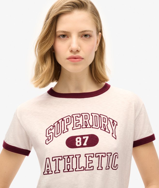 Superdry Camiseta Ajustada Athletic Essentials Ringer