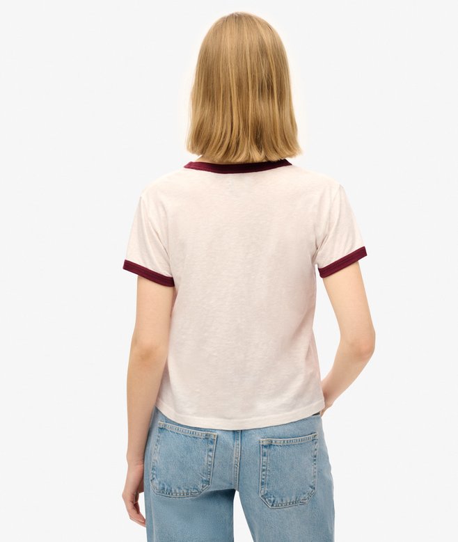 Superdry Camiseta Ajustada Athletic Essentials Ringer