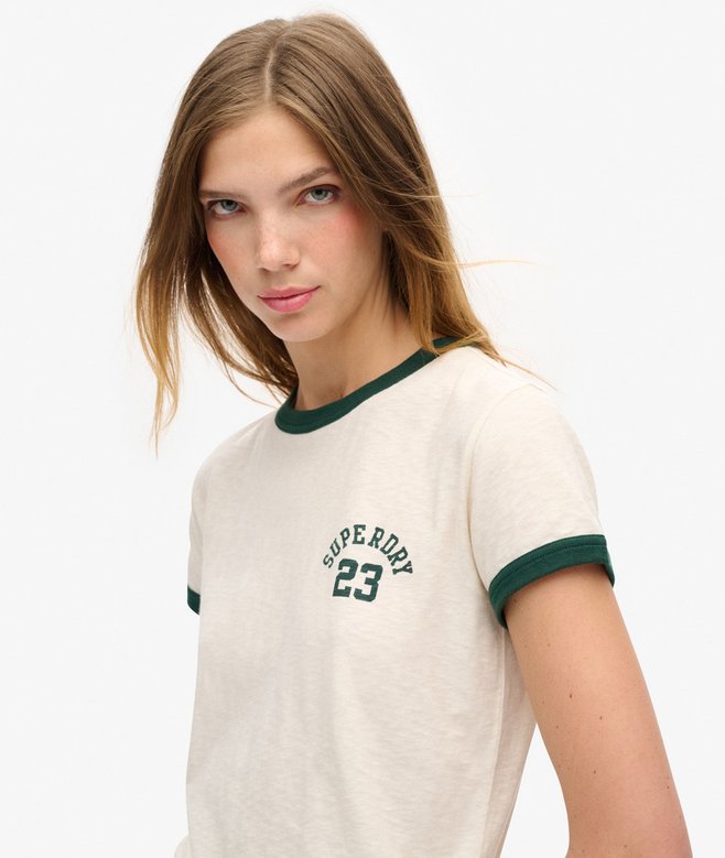 Superdry Camiseta Ajustada Athletic Essentials Ringer