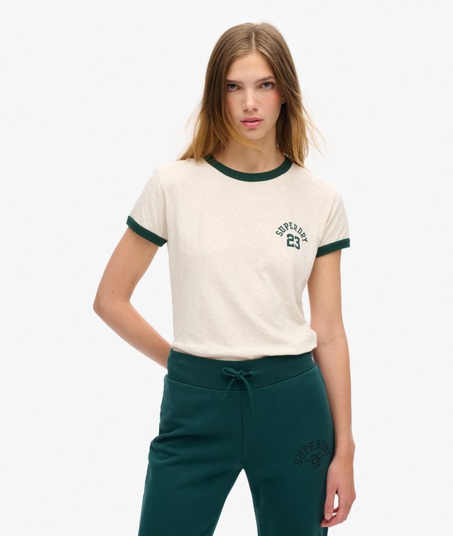 superdry Camiseta ajustada Athletic Essentials Ringer