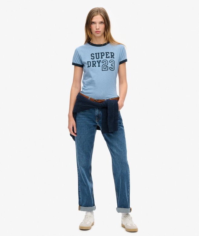 Superdry Camiseta Ajustada Athletic Essentials Ringer