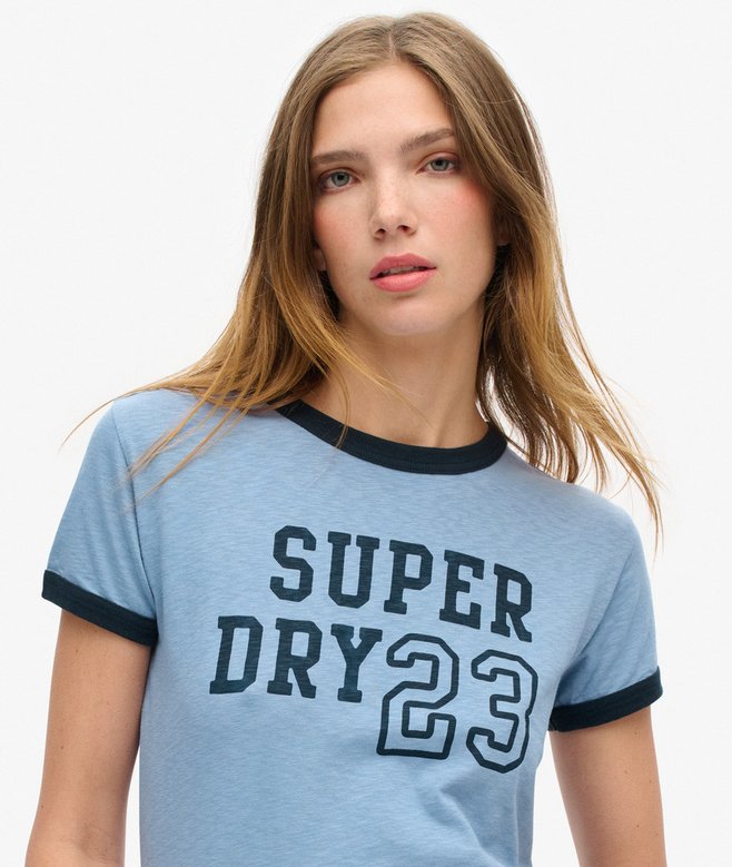Superdry Camiseta Ajustada Athletic Essentials Ringer