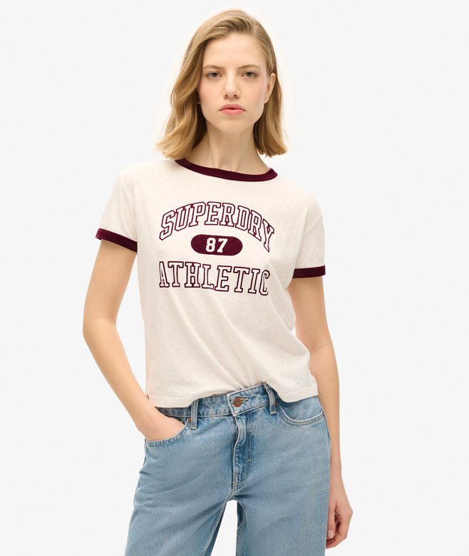 superdry Camiseta ajustada Athletic Essentials Ringer