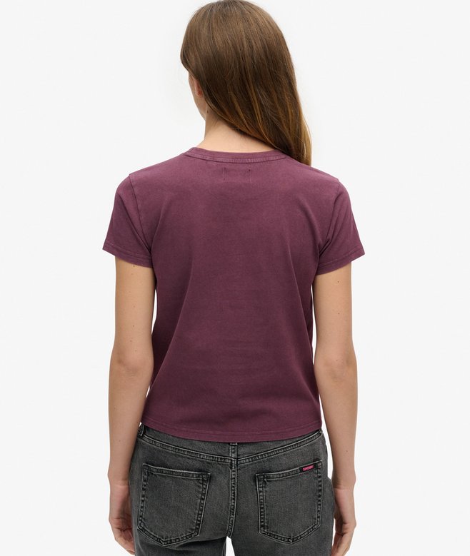 Superdry Camiseta Ajustada Con Strass Y Motivo De Tatuaje