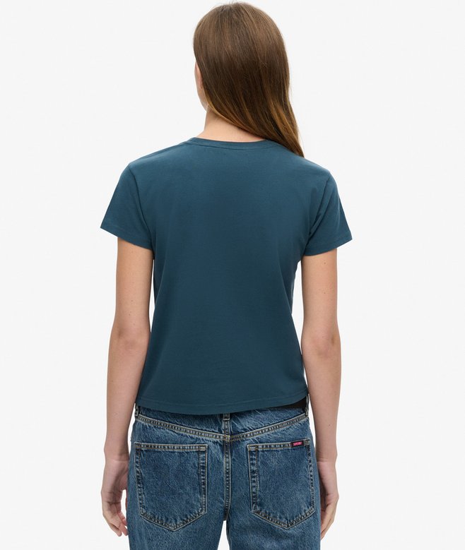 Superdry Camiseta Ajustada Con Strass Y Motivo De Tatuaje