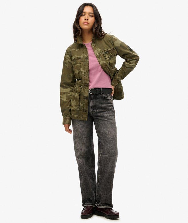 Superdry Camiseta Ajustada Con Strass Y Motivo De Tatuaje