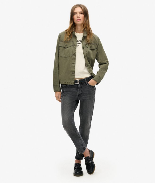 Superdry Camiseta Ajustada Con Strass Y Motivo De Tatuaje