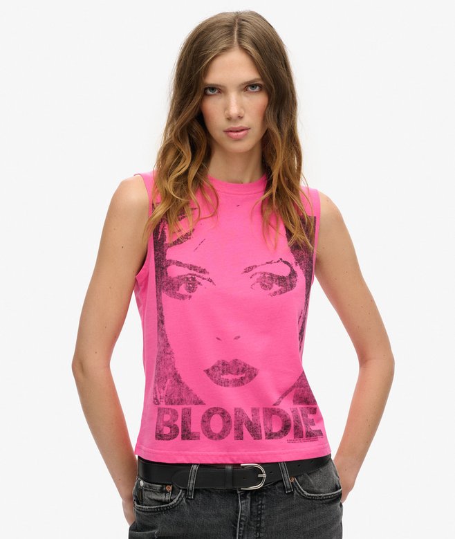 Superdry Camiseta Ajustada Sin Mangas Blondie X Superdry