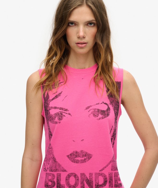 Superdry Camiseta Ajustada Sin Mangas Blondie X Superdry