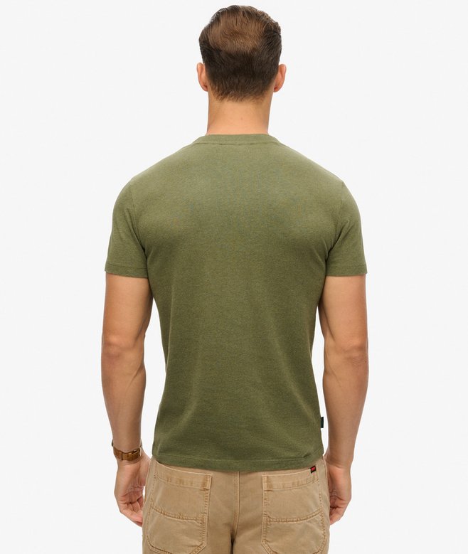 Superdry Camiseta Con Cuello De Pico En Algodón Orgánico Essential